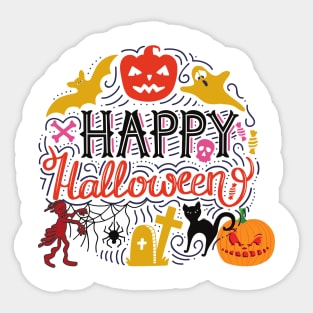 Happy halloween day 2020 Sticker